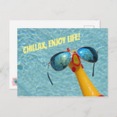 チキンチラックス楽しむライフ葉書! ポストカード (正面/裏面)