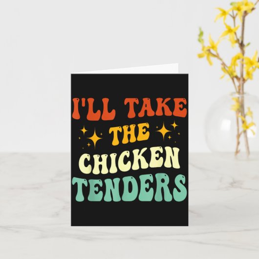 チキンテンダーズの面白い名言 カード (黄色い花)