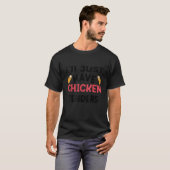 チキンテンダーズギャグを食べさせてもらう Tシャツ (正面フル)