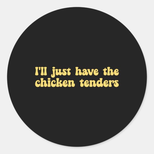 チキンテンダーズチキンだけ食べよう ラウンドシール (正面)