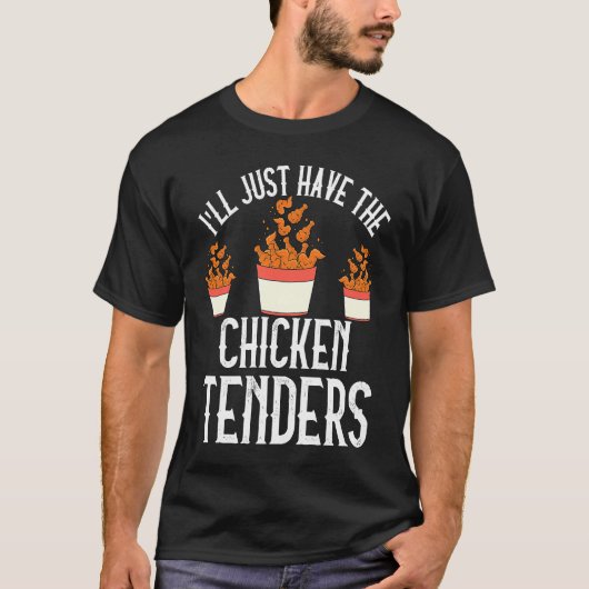 チキンテンダー引用文2を食べる Tシャツ (正面)