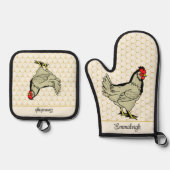 チキンディナー優勝者 鍋つかみ&鍋敷きセット (正面)