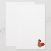 チキンデザイン 便箋 (正面/裏面)