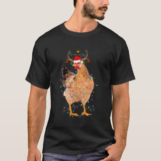 チキントナカイおもしろいライトチキンクリスマスギフト Tシャツ