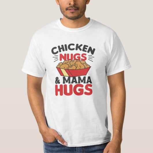 チキンナグとマハグフードナゲおもしろいット Tシャツ (正面)