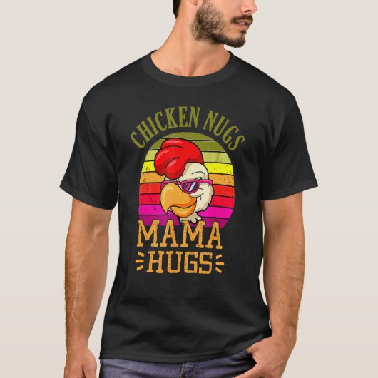 チキンナグとママのハグ 母の日 Tシャツ (正面)