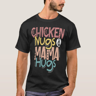 チキンナグとママハグチキンナグのための幼児 Tシャツ