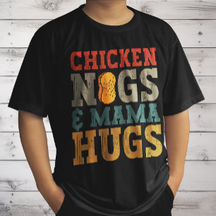チキンナグとママハグトドラーナゲット恋人 Tシャツ