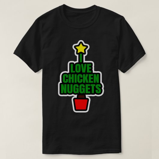 チキンナゲットが大好き Tシャツ (デザイン正面)
