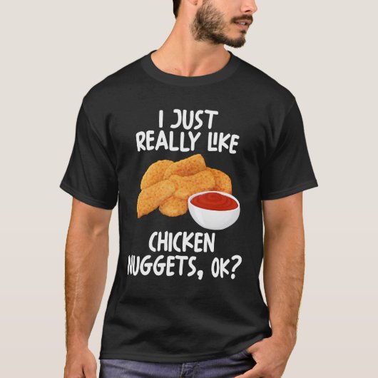 チキンナゲットが大好き Tシャツ (正面)