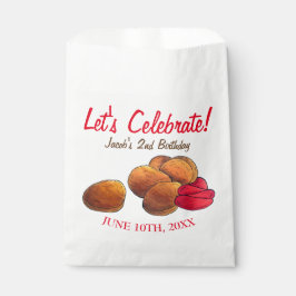 チキンナゲットとケチャップジャンクファストフードグルメ フェイバーバッグ