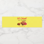 チキンナゲットとケチャップジャンクファストフードグルメ ペットボトルラベル (シングルラベル)