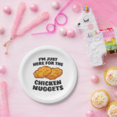 チキンナゲットに来たばかりだ ペーパープレート (パーティー)