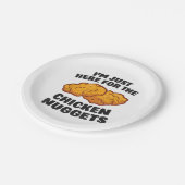 チキンナゲットに来たばかりだ ペーパープレート (アングル)