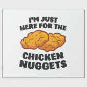 チキンナゲットに来たばかりだ ラッピングペーパー (フラット)