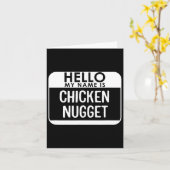 チキンナゲットの衣装おもしろい簡単最後の分のハロウ カード (黄色い花)