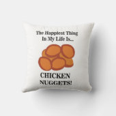チキンナゲットファストフードおもしろいチキンナゲット クッション (裏面)