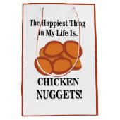 チキンナゲットファストフードおもしろいチキンナゲット ミディアムペーパーバッグ (正面)