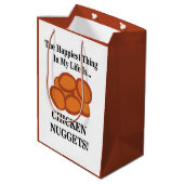 チキンナゲットファストフードおもしろいチキンナゲット ミディアムペーパーバッグ (裏面アングル)