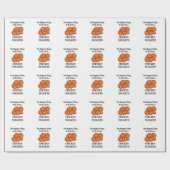 チキンナゲットファストフードおもしろいチキンナゲット ラッピングペーパー (フラット)