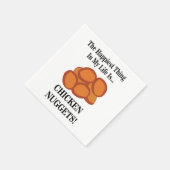 チキンナゲットファストフードチキンナゲットパーティー スタンダードカクテルナプキン (角)