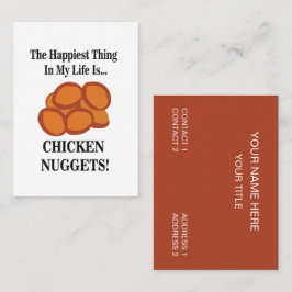 チキンナゲットファストフードチキンナゲット 名刺