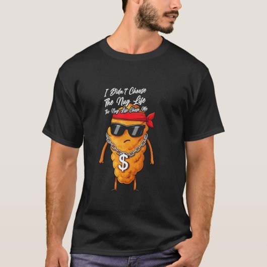 チキンナゲットフード愛好家 ファストフード好き Tシャツ (正面)
