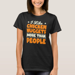 チキンナゲット大好きフライドチキンナゲットファストフ Tシャツ