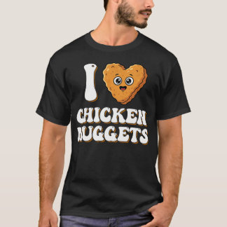 チキンナゲット大好き 面白いフード系 キッズ用 Tシャツ