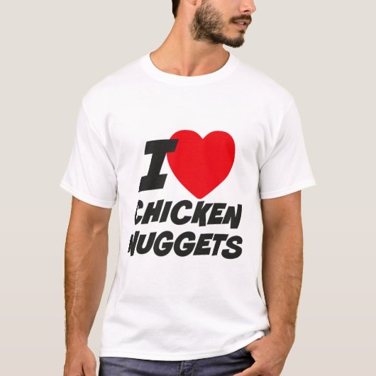 チキンナゲット大好き Tシャツ (正面)