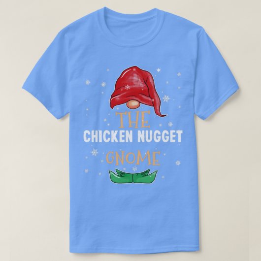 チキンナゲット格言ファミリーマッチングクリスマス Tシャツ (デザイン正面)