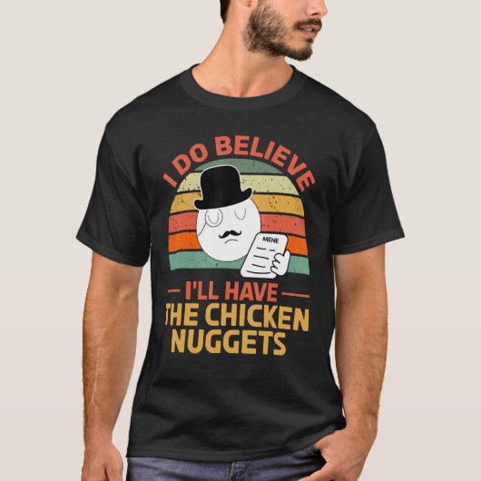 チキンナゲット流行りに乗っちゃう Tシャツ (正面)