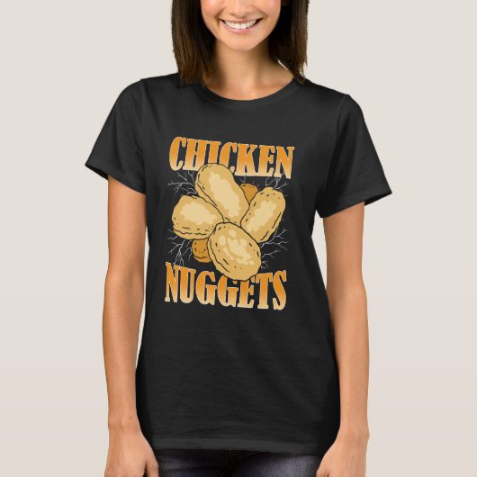 チキンナゲット海賊ラップチキンナゲ Tシャツ (正面)
