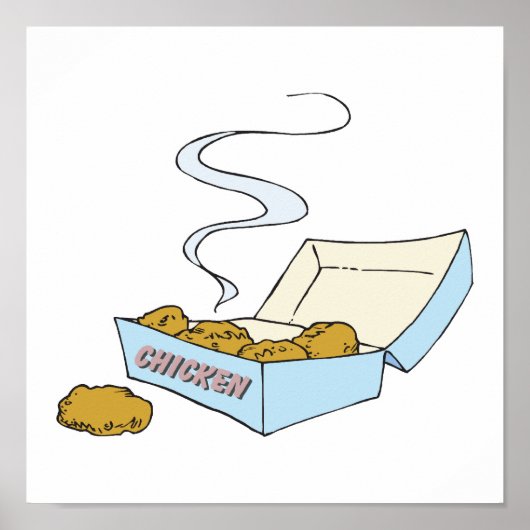 チキンナゲット箱 ポスター (正面)