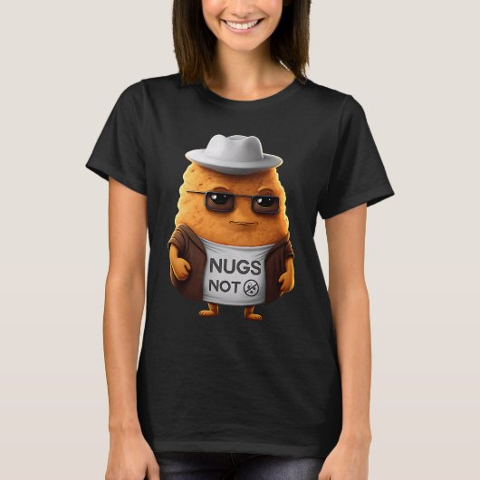 チキンナゲット ナゲット嫌い Tシャツ (正面)