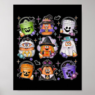 チキンナゲツカボチャハロウィーン90sヴィンテージ3 ポスター