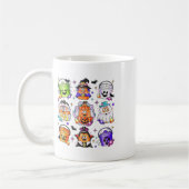 チキンナゲツカボンプキンハロウィーン90のヴィンテージ コーヒーマグカップ (左)