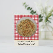 チキンヌードルサラダ葉書 ポストカード (スタンド正面)