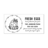 チキンネームファミリーファーム卵カートンゴムスタンプ ラバースタンプ (インプリント)