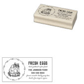 チキンネームファミリーファーム卵カートンゴムスタンプ ラバースタンプ (押印)