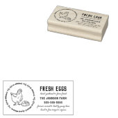 チキンネームファミリーファーム卵カートンゴムスタンプ ラバースタンプ (押印)
