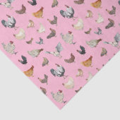 チキンハッピーパターン包装紙シート 薄葉紙 (詳細)