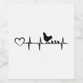 チキンハートビートハート – チキン農家 ワインラベル (シングルラベル)