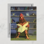 チキンバックバックが邪魔にならない ポストカード (正面/裏面)