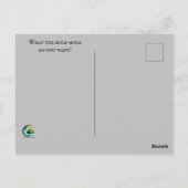 チキンバックバックが邪魔にならない ポストカード (裏面)