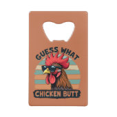 チキンバットって何? 面白いレトロなニワトリ クレジットカード栓抜き (裏面)