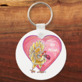 チキンバレンタインデー キーホルダー (正面)