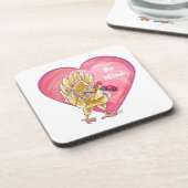 チキンバレンタインデー コースター (左側)