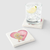 チキンバレンタインデー ストーンコースター (横)