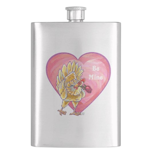 チキンバレンタインデー フラスク (正面)